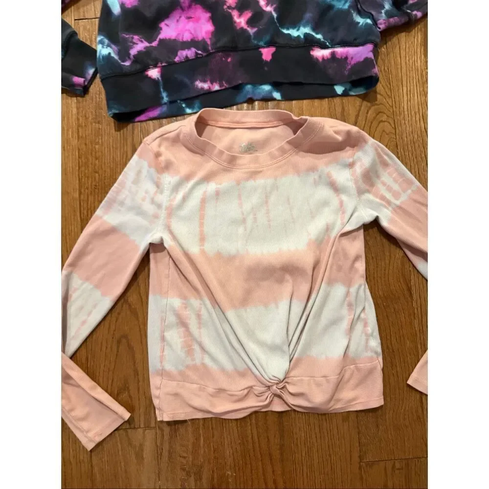 Justice girl bundle hoodie and long sleeve size L